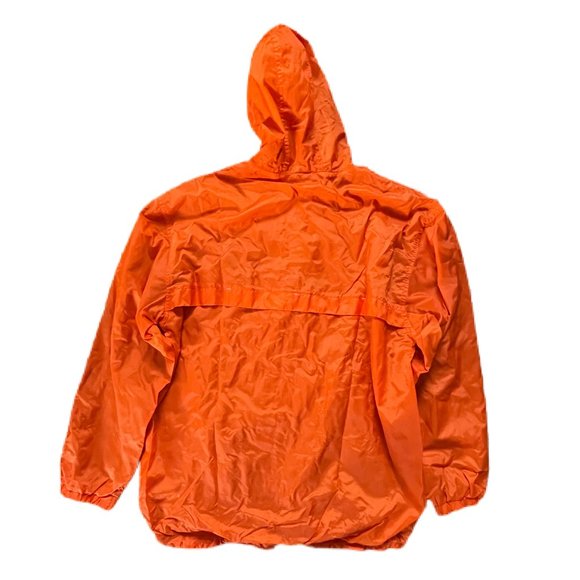 Foot Locker Track Weatherproof Waterproof Running Jogging Bright Orange Jacket - Picture 2 of 4
